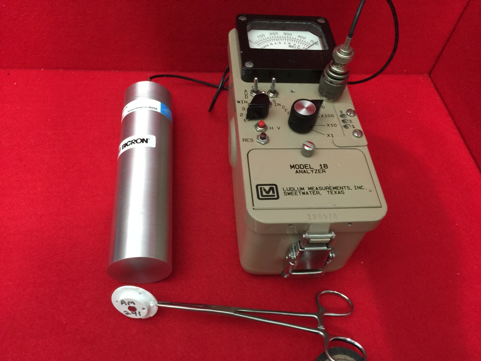 Bicron Gamma Scintillation Detector NaI(Tl) Spectroscopy Ready 2.25" X 1.5" dia