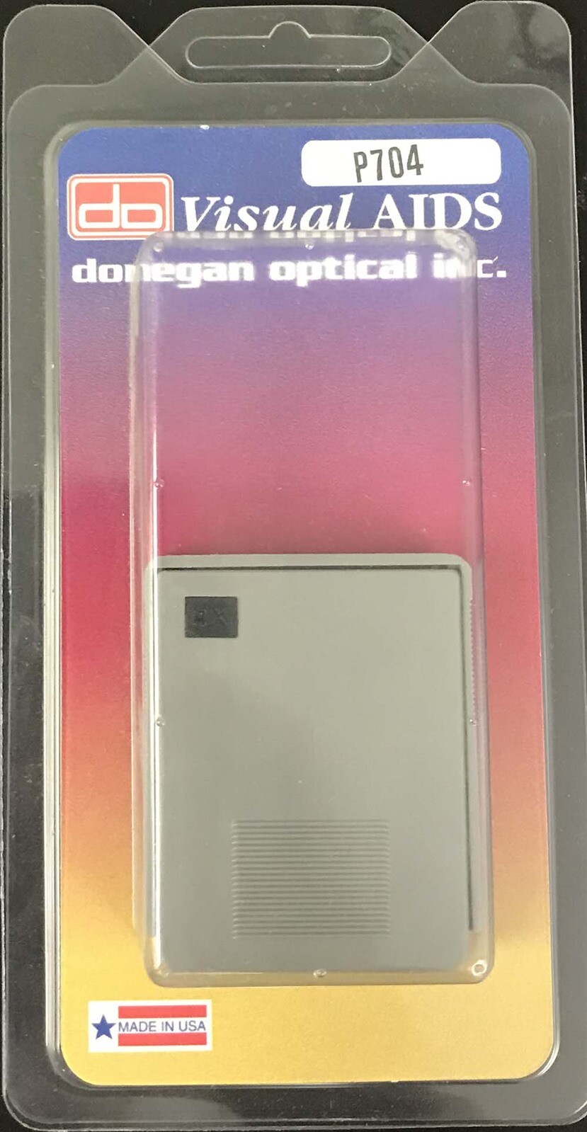 Multi Purpose Slide Coin Pocket Magnifier 4x Small Pull Reading Loupe Donegan