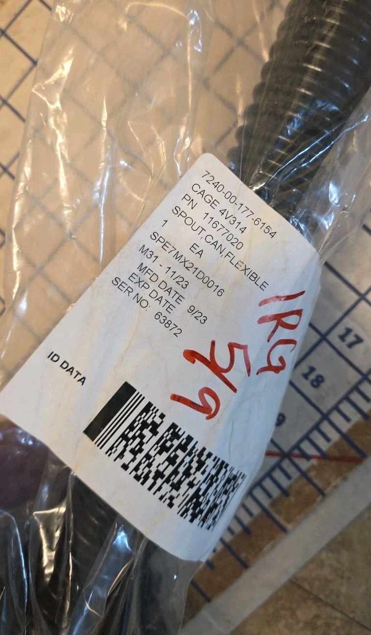 Military 5 Gal. Fuel Can Flexible Spout 28mm HIGH FLOW 7240-00-177-6154 Scepter