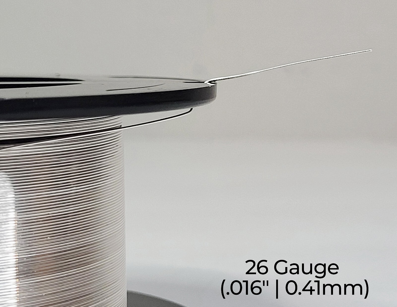 940 Argentium Silver Wire | Round, Half Hard | 12-30 Gauge | 1-10 Ft | USA