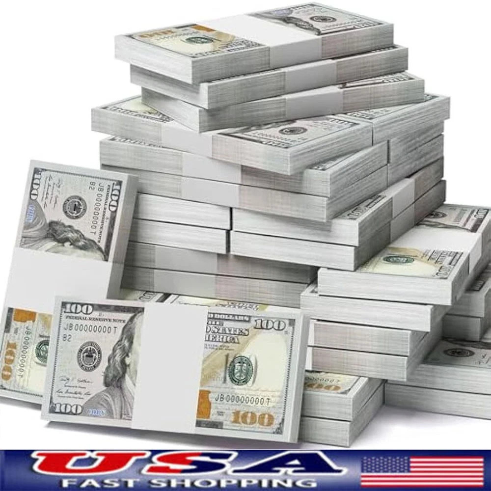 1000pcs(100K) money props toy play fake bills for video Learning Education Toys