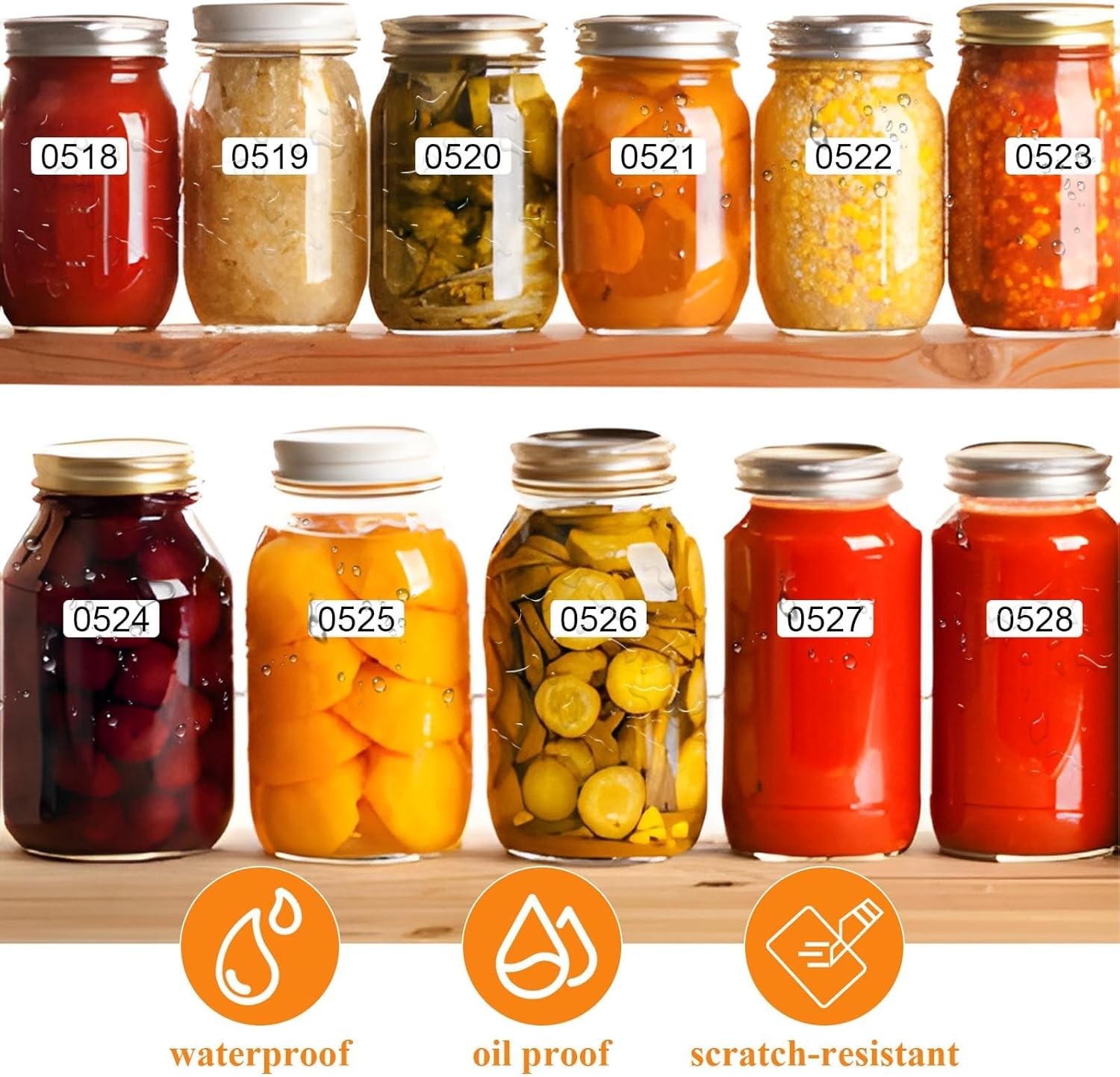 1000 Numbered Labels 2x1 Roll Consecutive Stickers Inventory Tags Sequential