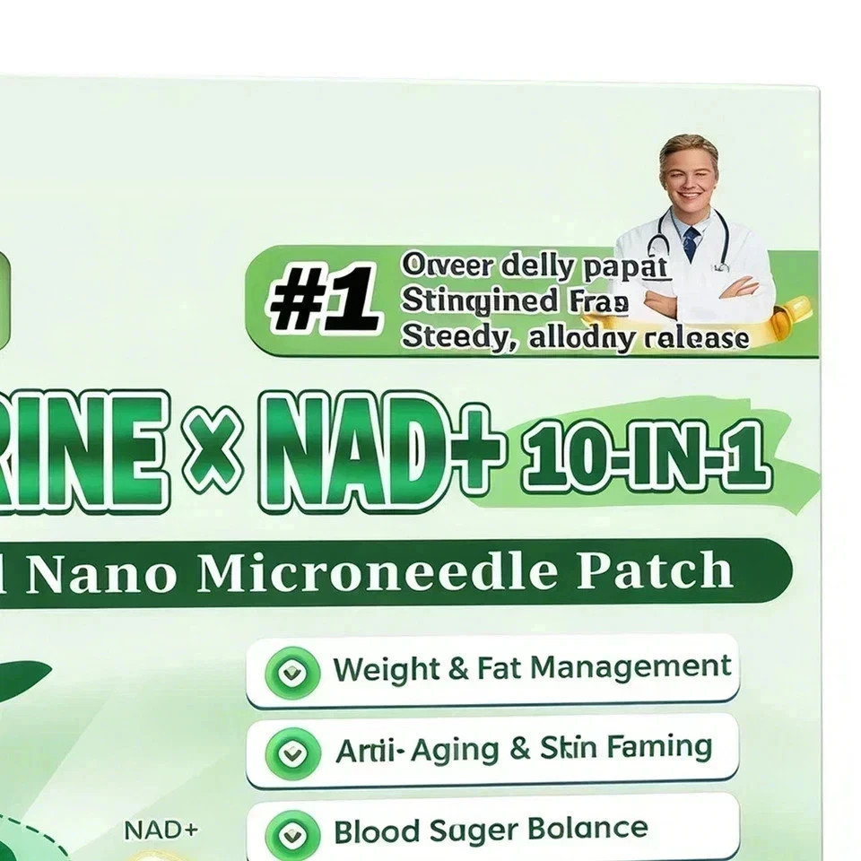 Moringa Berberine 10-in-1 Advanced Nano Microneedle Patch (7pcs/box)*