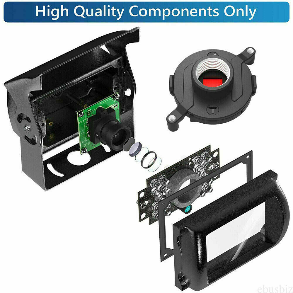 4Pin Rear View Backup Camera For Bus Truck Van RV CCD IR Night Vision Waterproof