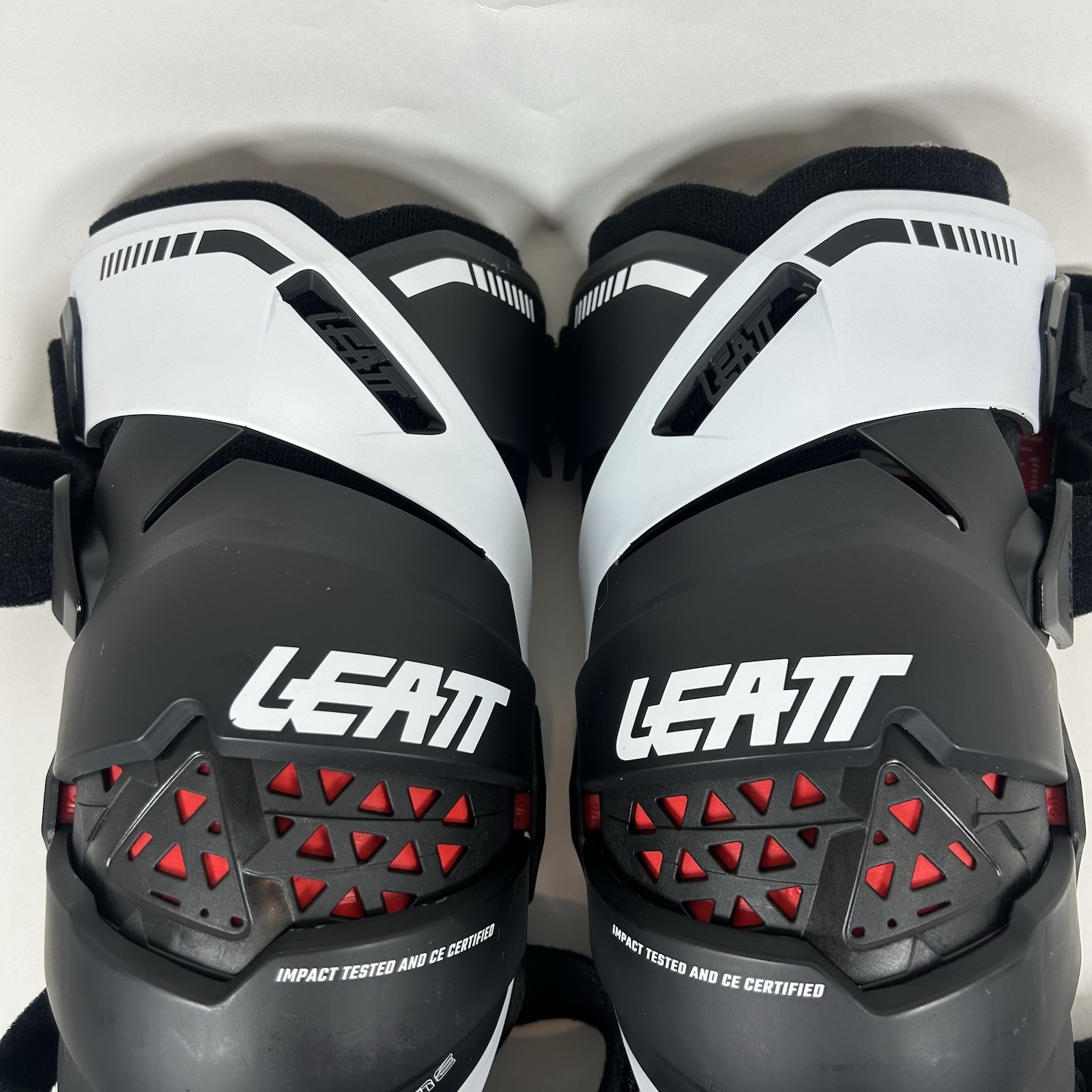 Leatt Z-Frame Knee Braces Motocross Dirt Bike Off-road ATV White Pair SIZE L