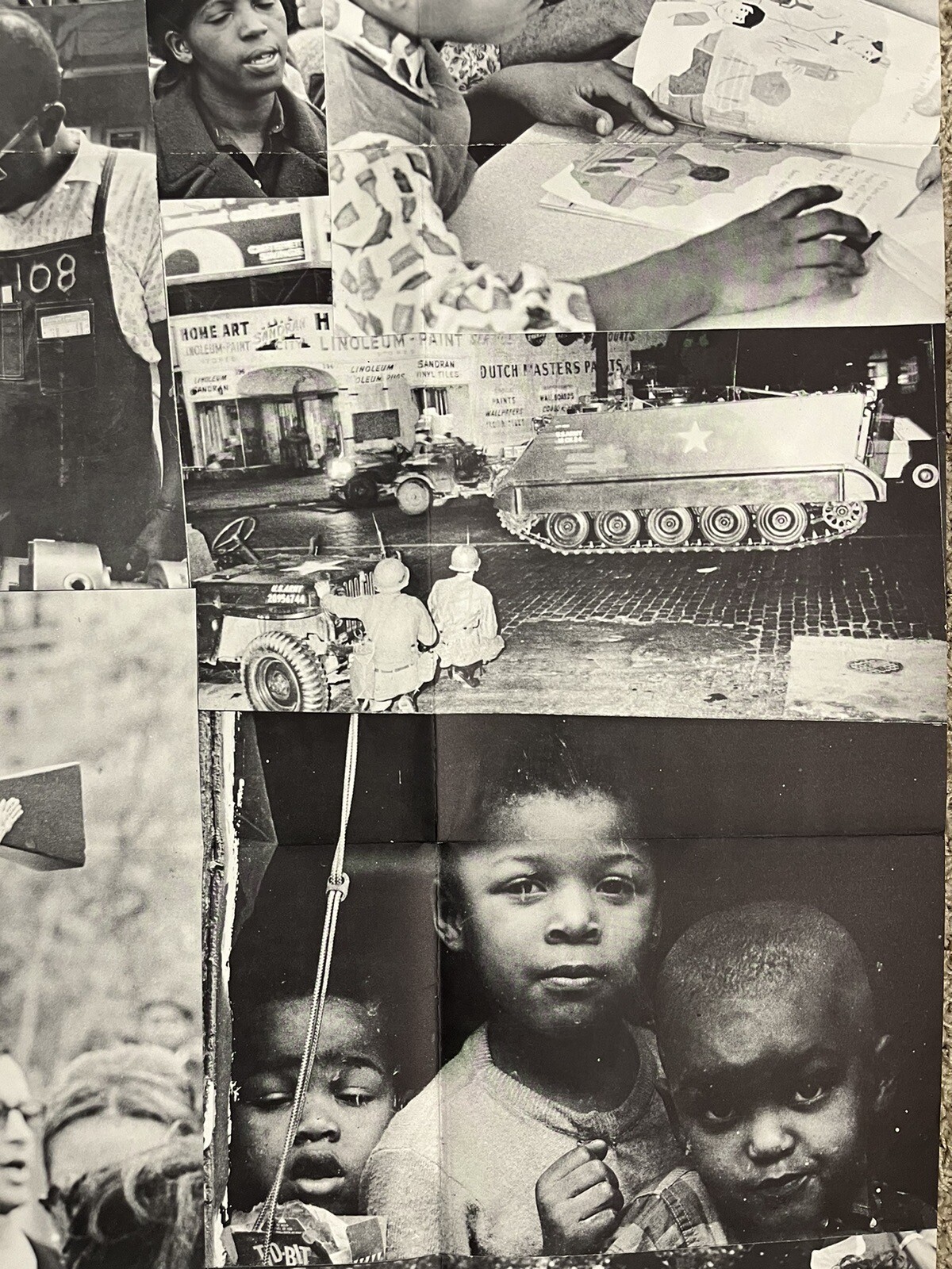 Vintage RARE 1968 Civil Rights Freedom Social Justice Equality Poster 36”X48”