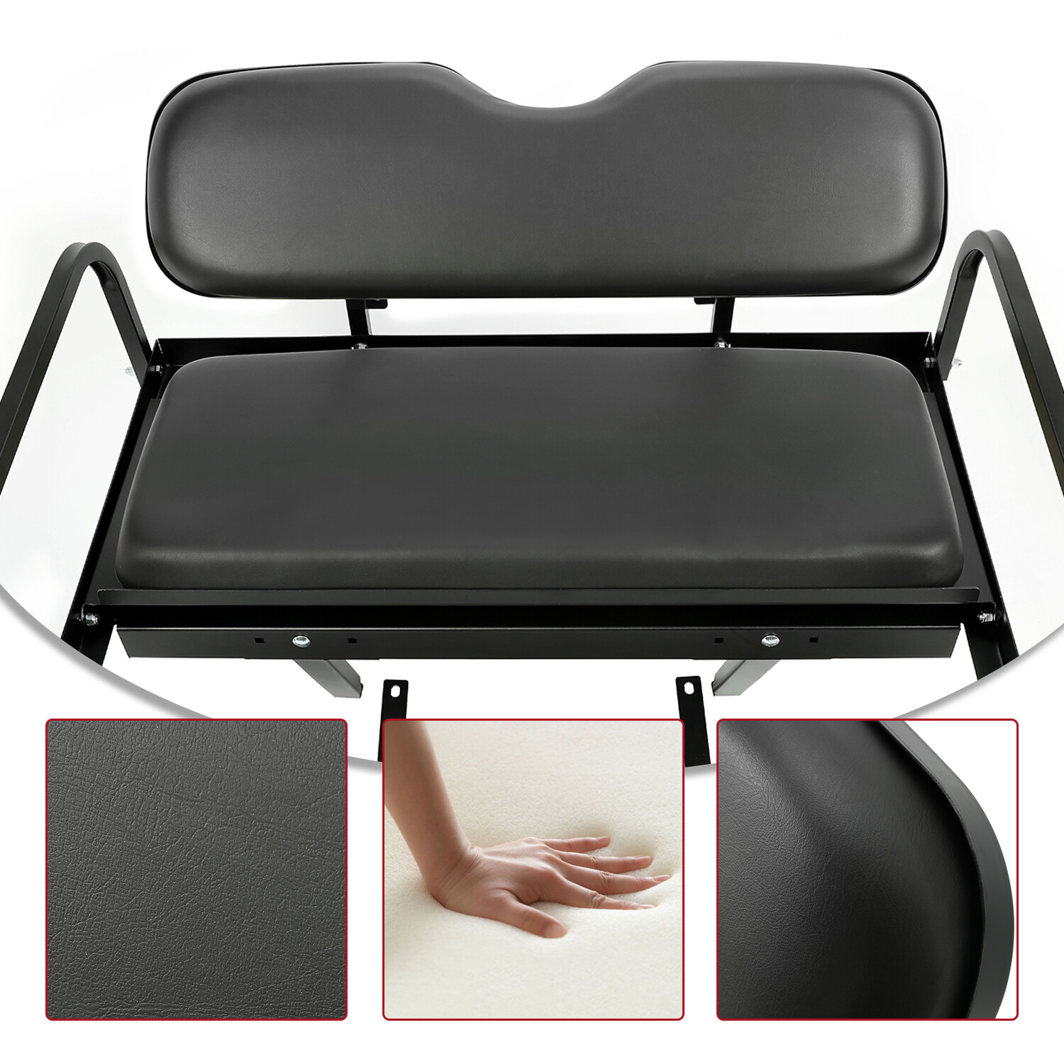 Golf Cart Flip Folding Rear Back Seat Kit For Yamaha Drive G29 2007-2016