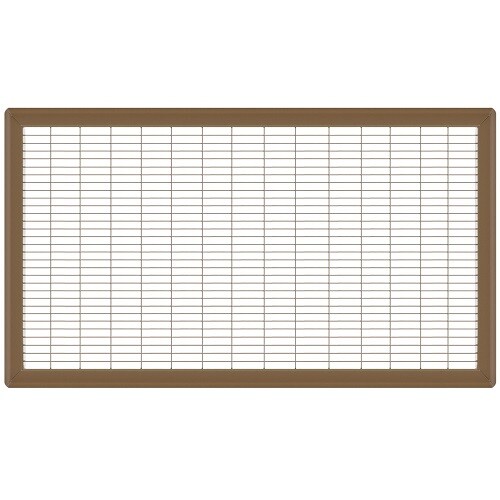 Heavy Duty Brown Floor Return Air Grilles - 60 Sizes