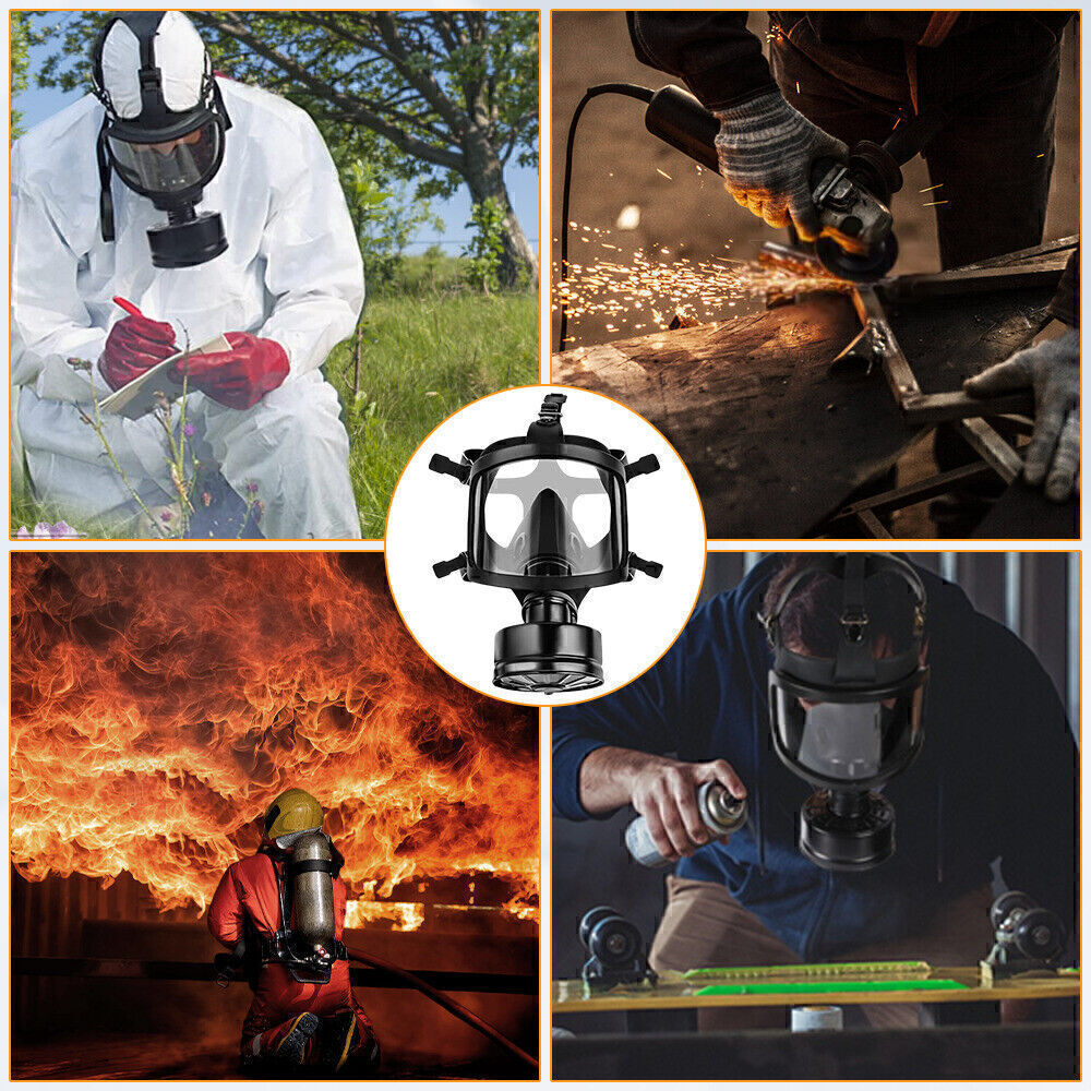 Full Face Gas Mask, Gas Masks Survival Nuclear and Chemical with 40Mm Activated