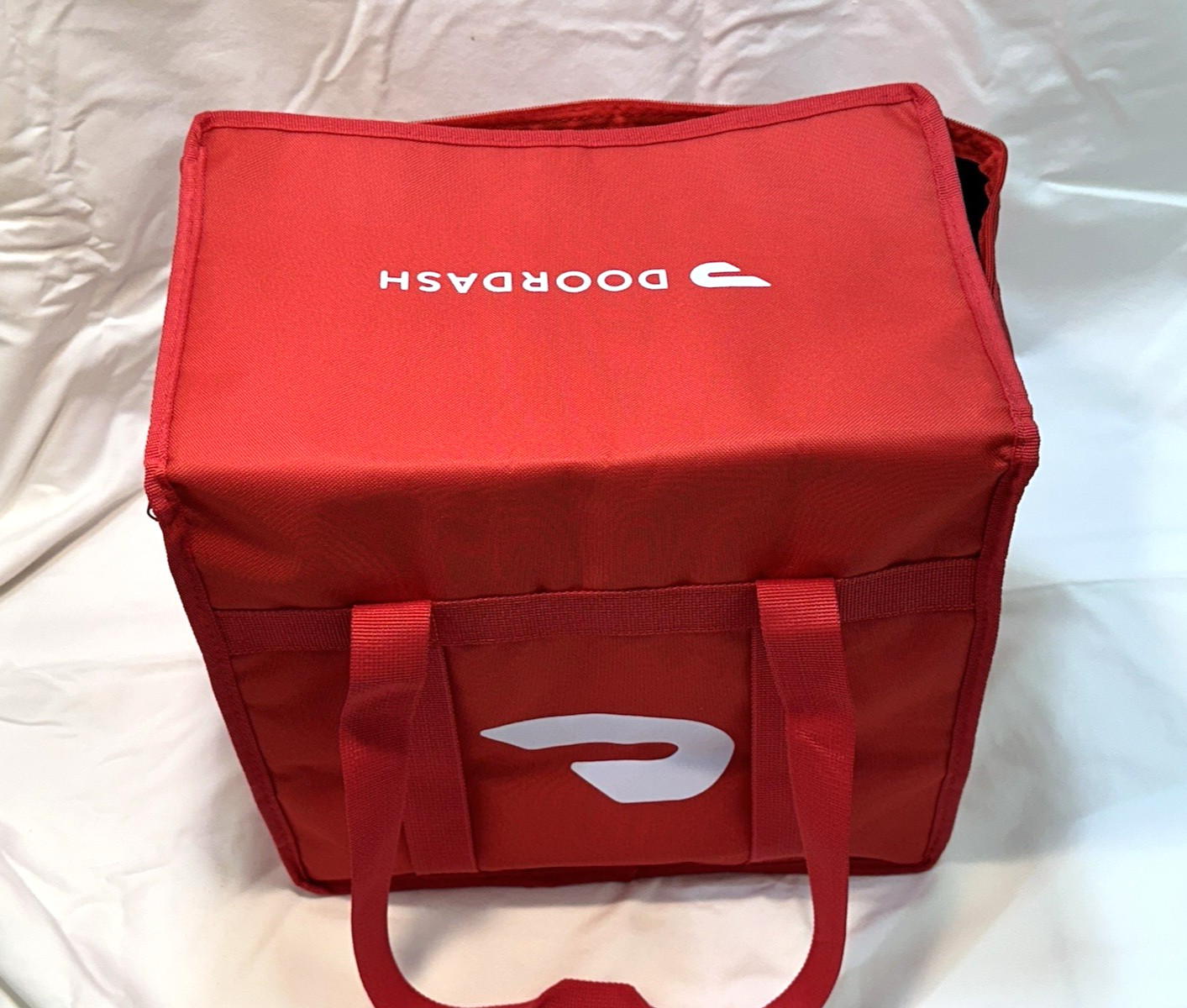 Lot of 2 ~ DOORDASH ~ 14x14x9 ~ HD Thicker Insulated Delivery Bag / Tote ~