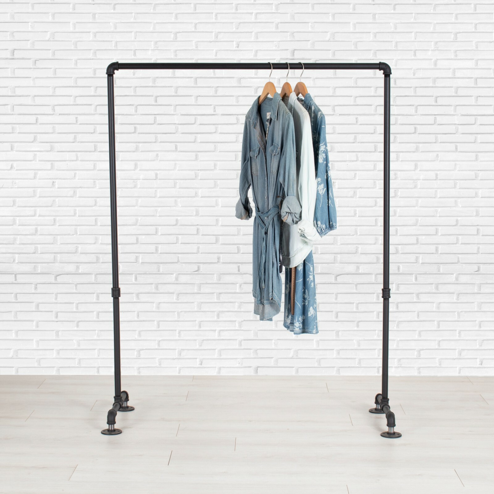 Industrial Pipe Clothing Rack by William Robert's Vintage