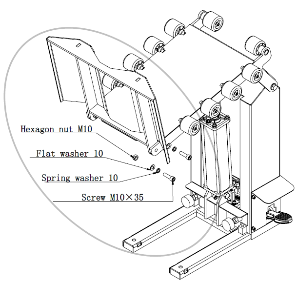 Universal Tire Changer Lift, Pneumatic Tyre Wheel Lifter for Tire Changers AA088