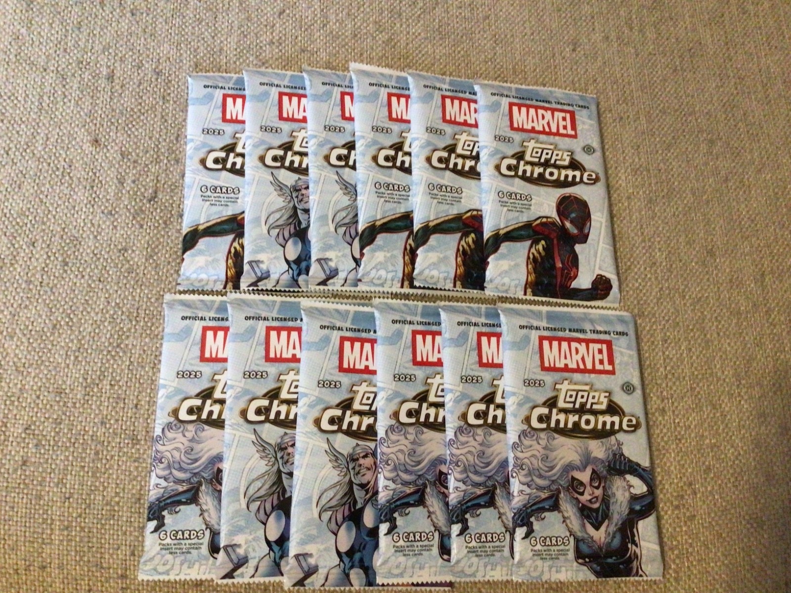 2025 Topps Marvel Comics Chrome Hobby Pack- 6 Cards