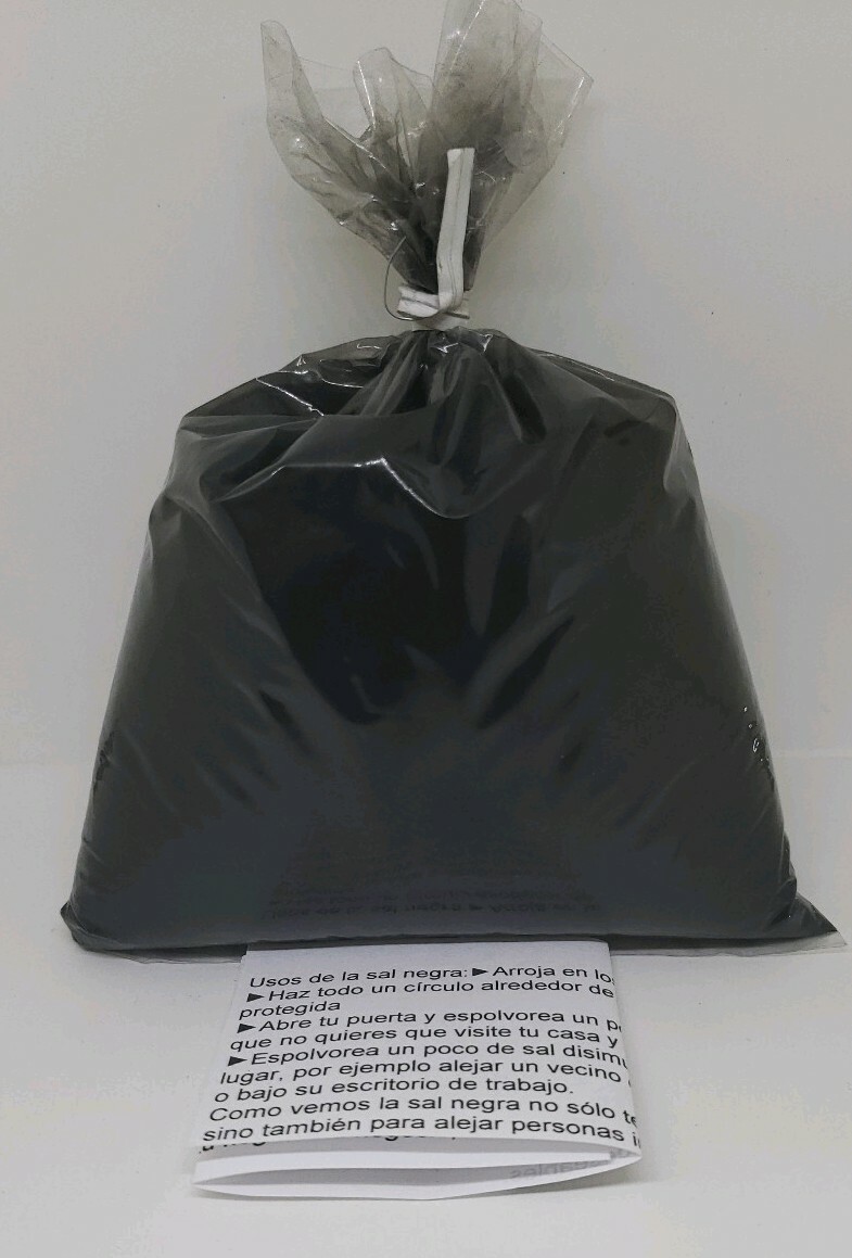 SAL NEGRA 1oz PARA ALEJAR ENEMIGOS Y PERSONAS NO DESEADAS INSTRUCCIONES INCLUIDA