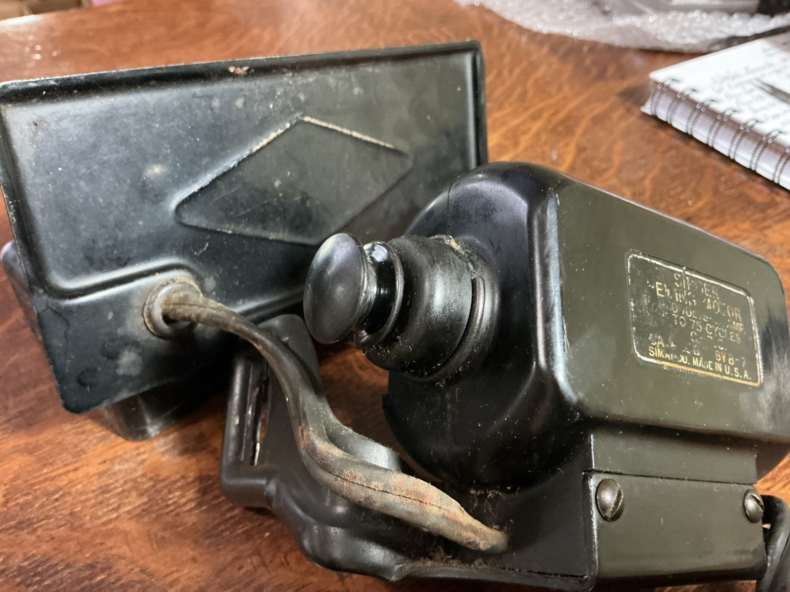 Vintage 1941 Singer 128 Sewing Machine Motor, Light and controller Unit