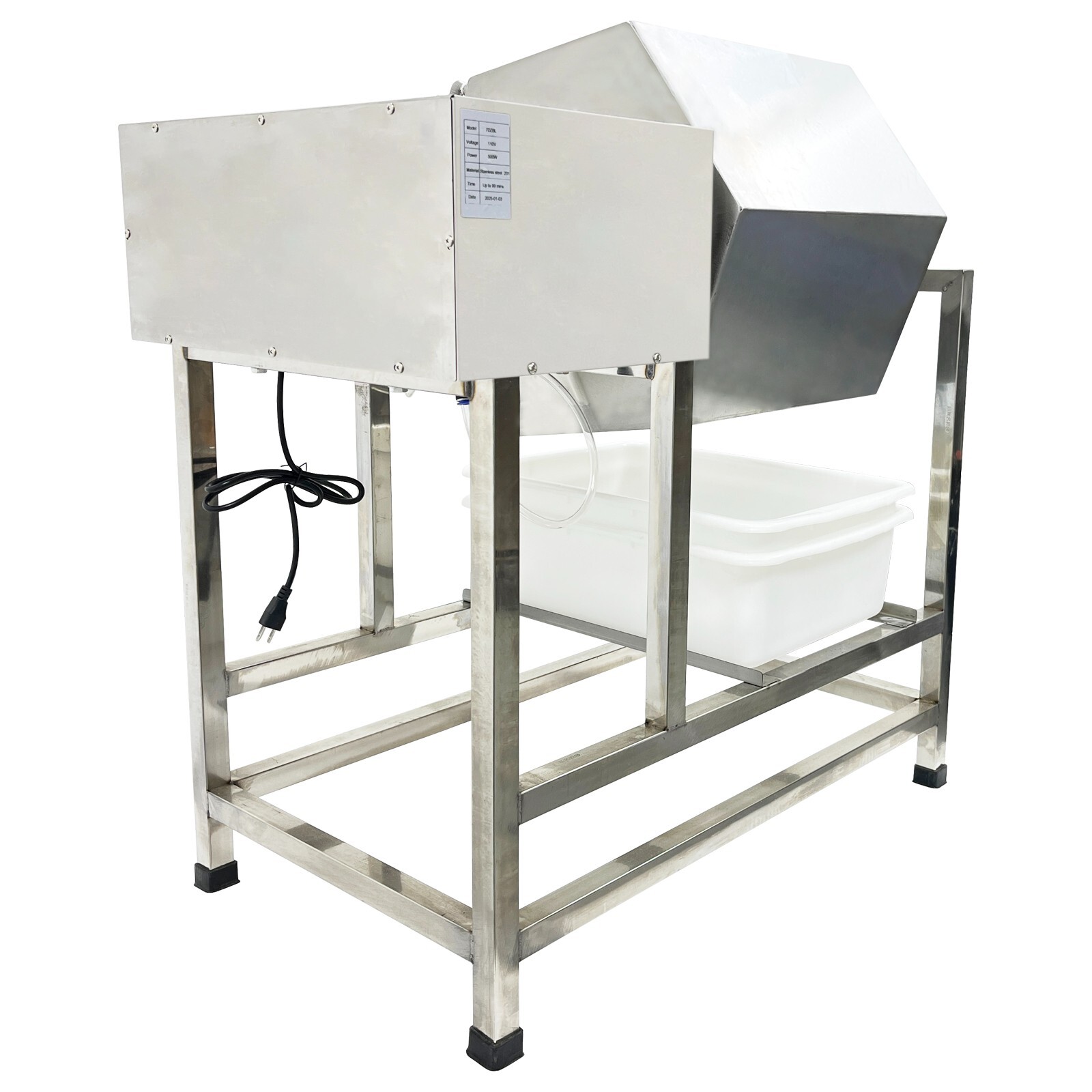 70L Meat Salting Machine Chicken Marinating Vacuum Meat Tumbler Marinator 110V
