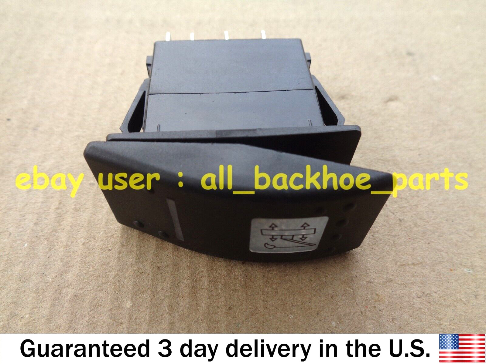 JCB BACKHOE - PANEL SWITCH, 12 V 8 PIN (PART NO. 701/60002)