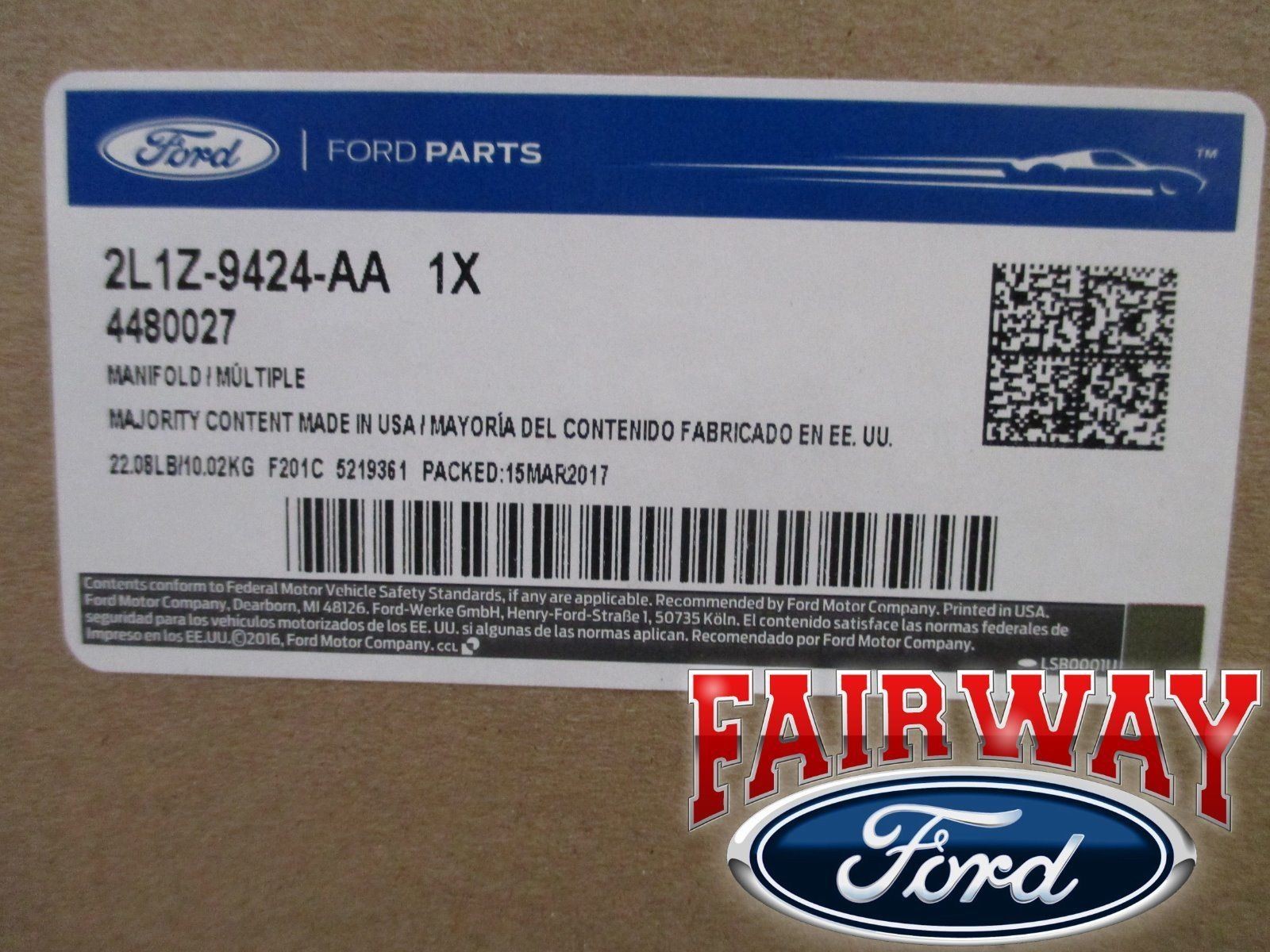 01 thru 03 F-150 F-250 F-350 OEM Genuine Ford Intake Manifold 5.4L