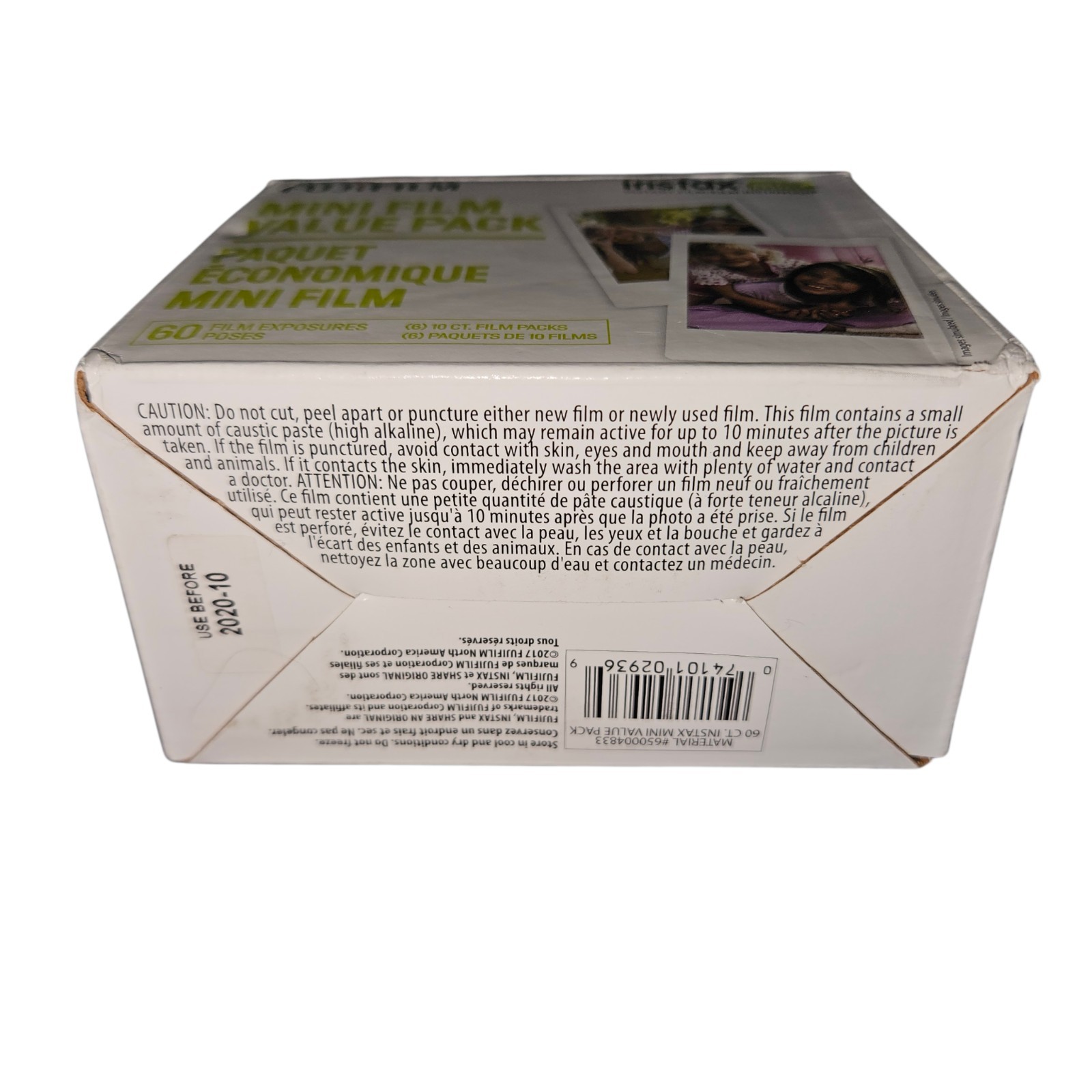 Fujifilm Instax Mini Color Instant Film 5 packs 50 Exposures Total