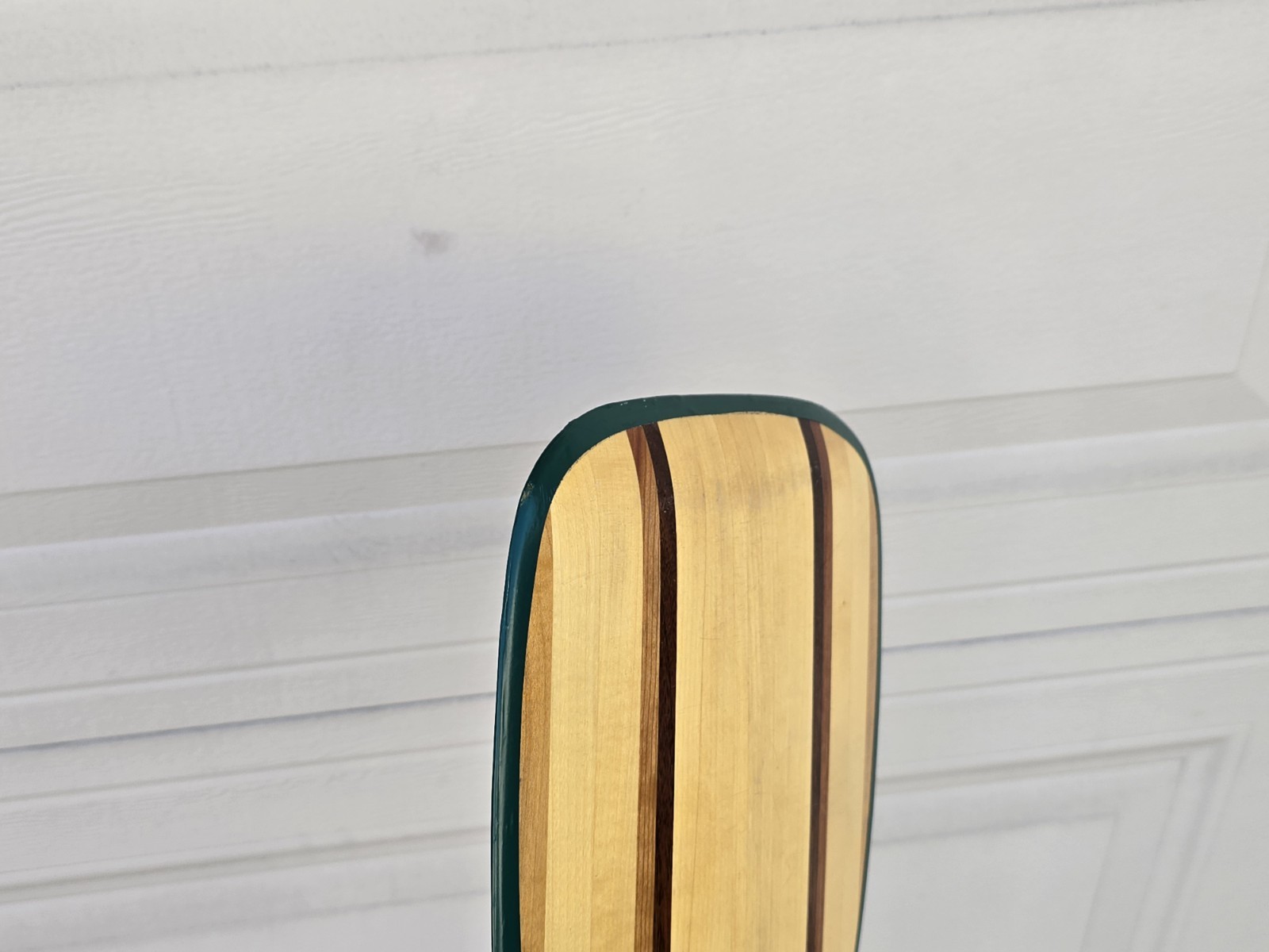 *RARE* MUDBROOK PADDLES WI, USA Wood Angled Outrigger Canoe Paddle 52"x9"