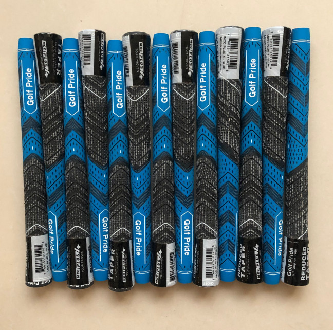 13PCS/Set Standard / Midsize Golf Pride MCC Grey/Blue Plus 4 Club Grips US New