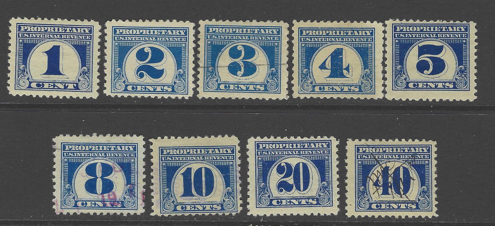 Bigjake: #RB-65 to 73,  1 to 40 cent Proprietary