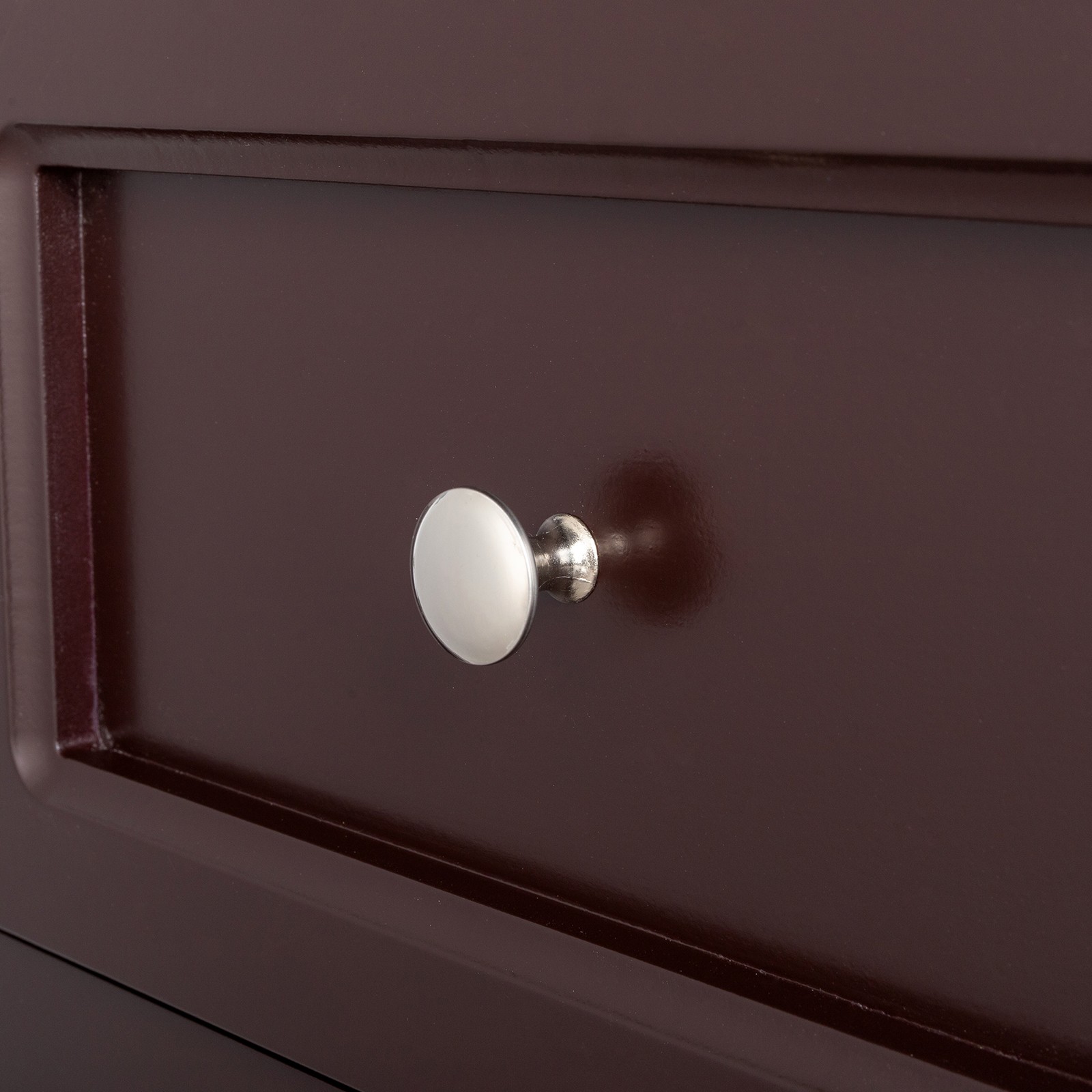 Lot 2 Nightstands Wood Bedside Table End Table w/2 Drawers Bedroom Furniture