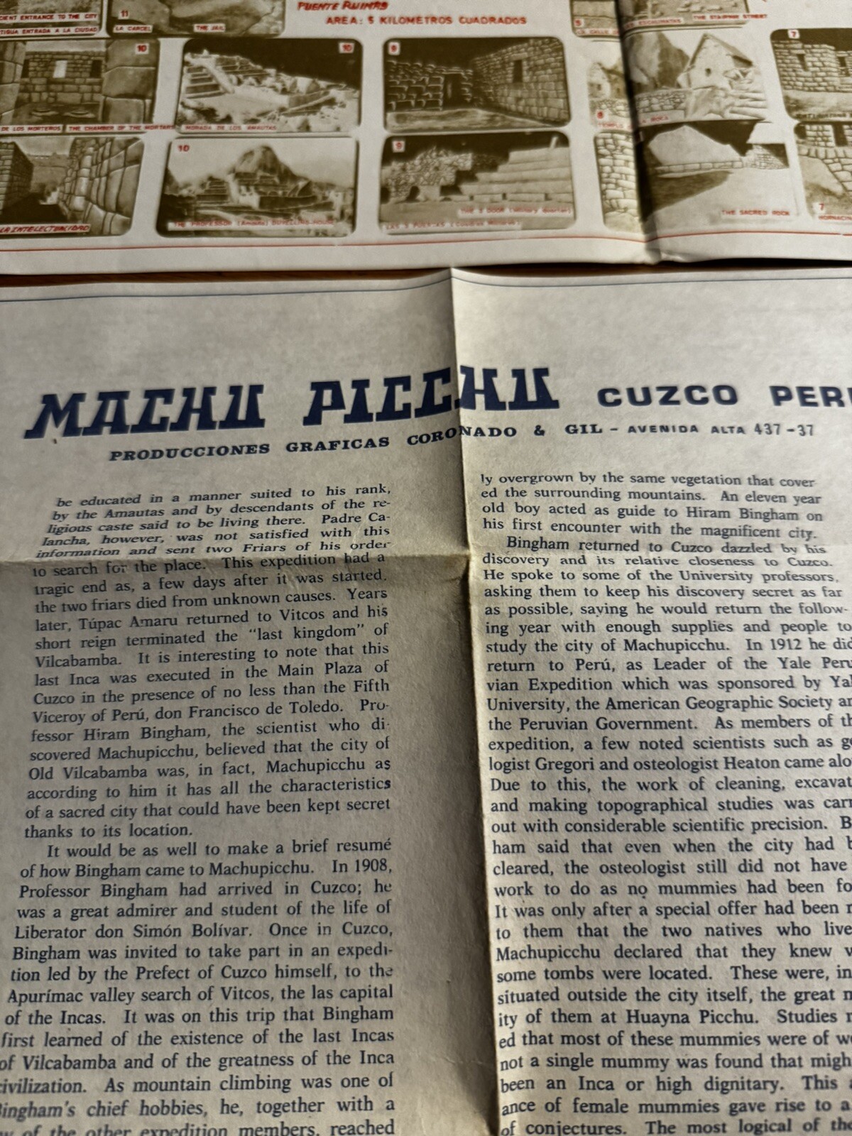 Vintage Lot Of 3 Machu Picchu Info Map Peru Visit Travel Tour Guide