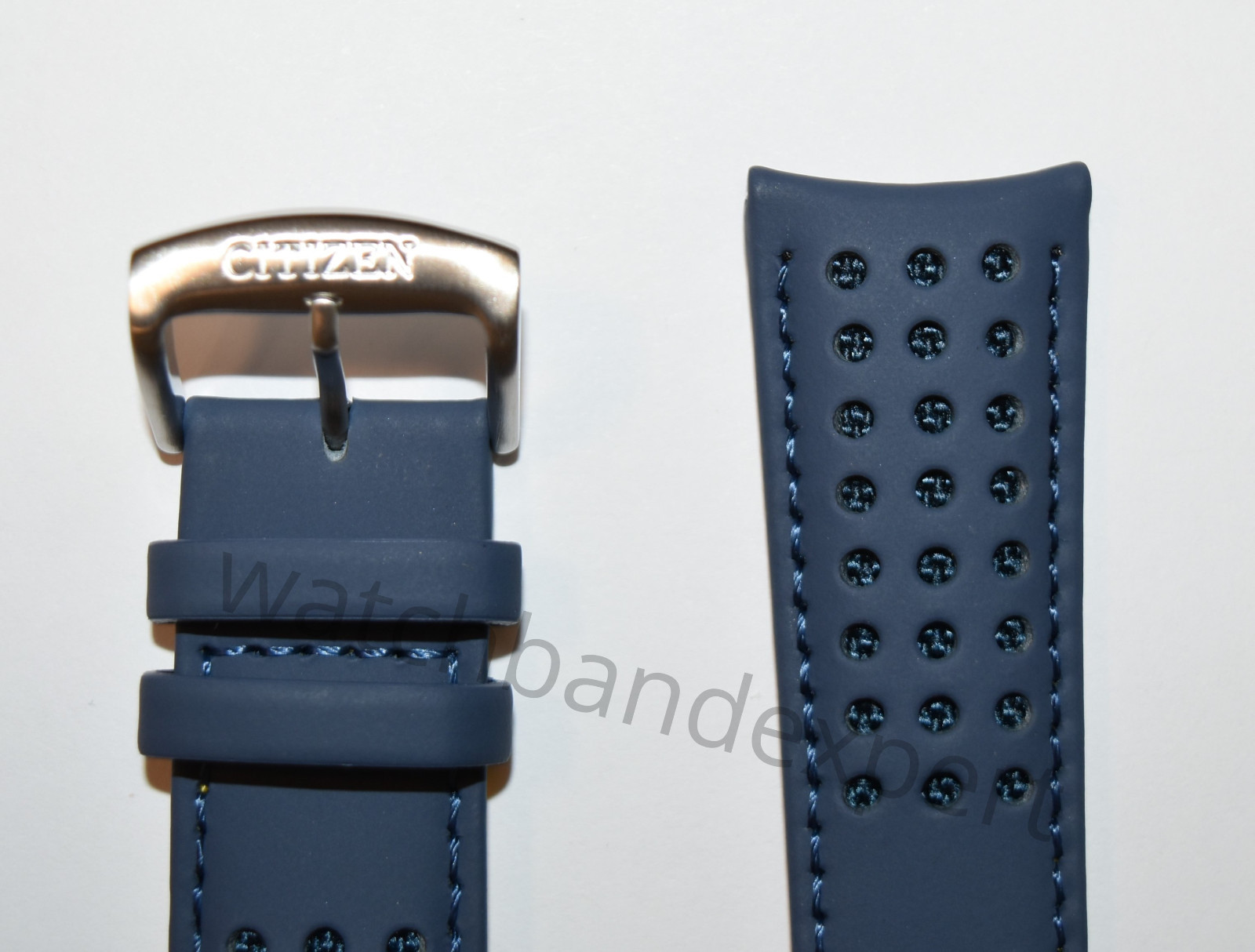 AUTHENTIC! Citizen Watch Band AT8020-03L H800-S081165 Blue Angels Leather Strap