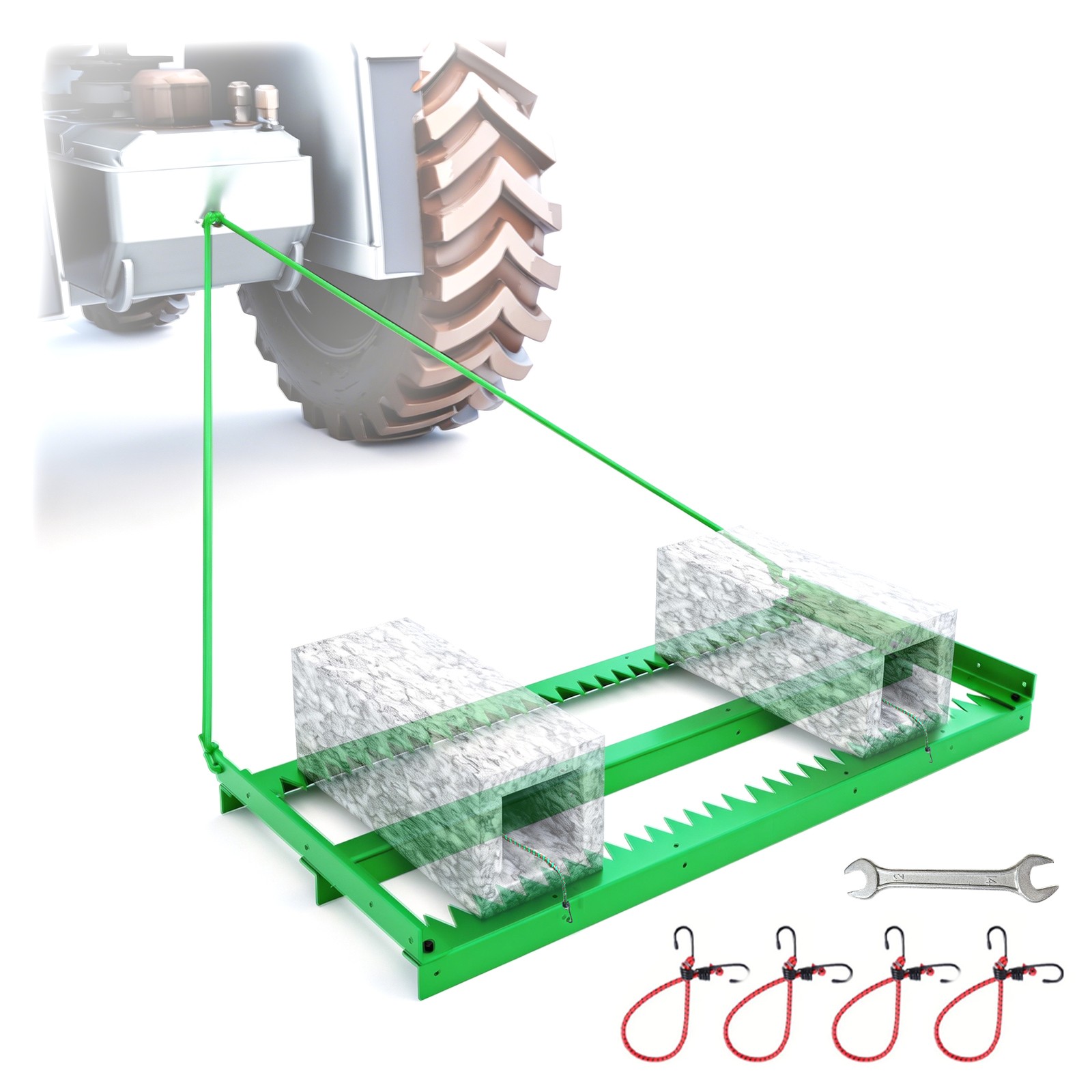 Heavy Duty Drag Harrow Driveway Grader Toothed Harrow – Clever 2-in-1 Design