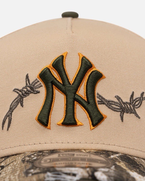 NEW YORK YANKEES 'REAL TREE EDGE GRIT' 9FORTY A-FRAME SNAPBACK Hat