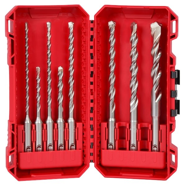 Milwaukee Tool 48-20-7673 8 Pc. 2-Cutter M/2 Sds-Plus Rotary Hammer Drill Bit