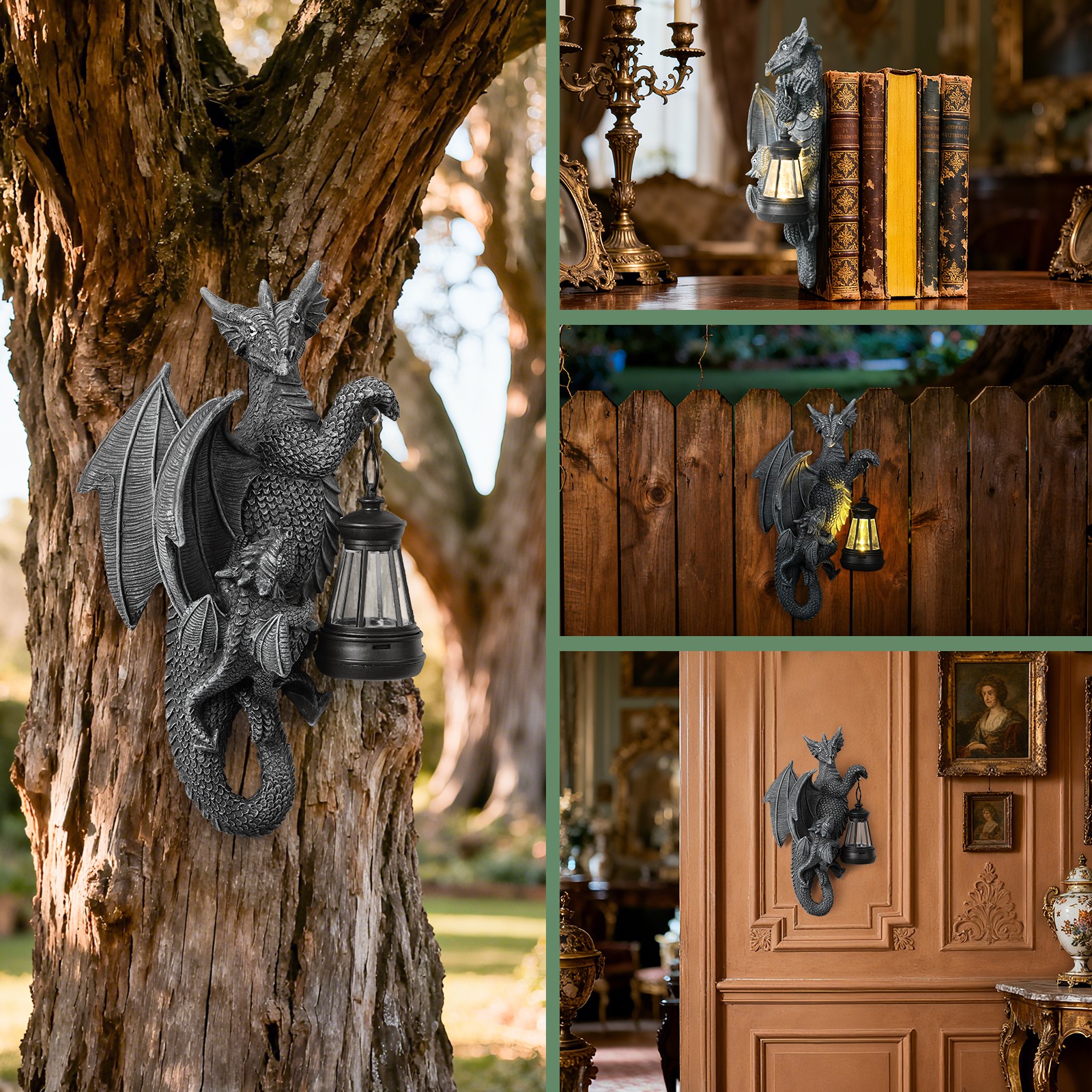 Stunning Solar Dragon Tree Statue - Outdoor Garden Decorative Light-Up Ornament