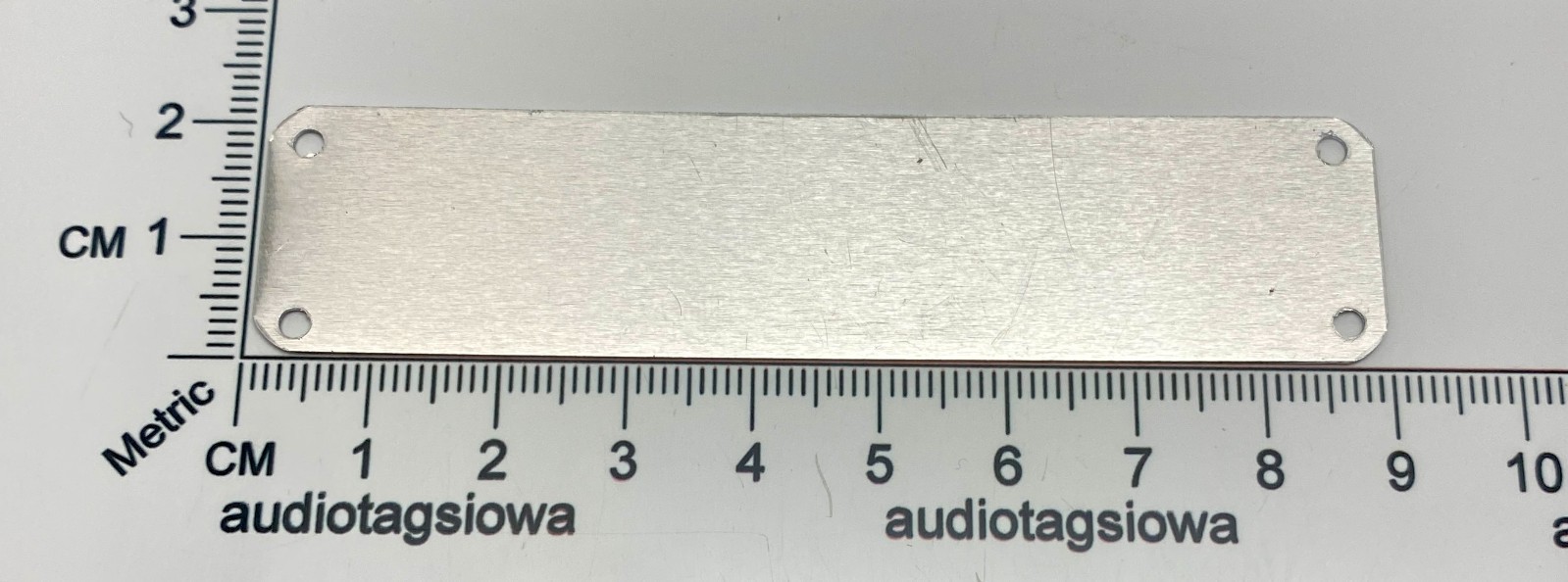 Fender Deluxe Fullerton Logo Case Badge Custom Made Silver Aluminum with Screws