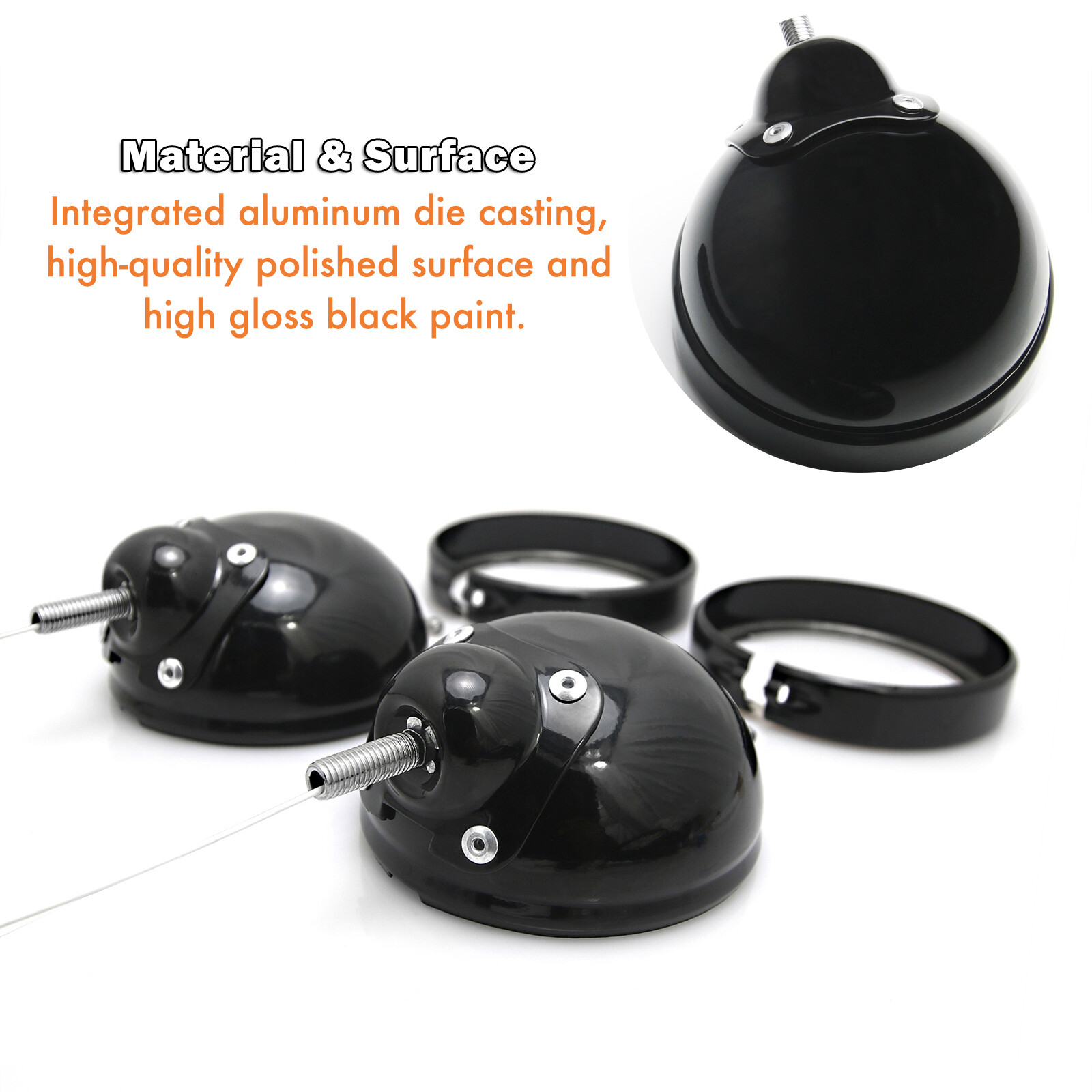 4.5" LED Passing Light Brackets for Harley Road Glide (2008-2025)