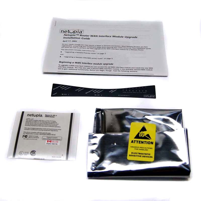 NEW Netopia TER/31U ISDN-U WAN Module Interface Card for R-Series Routers