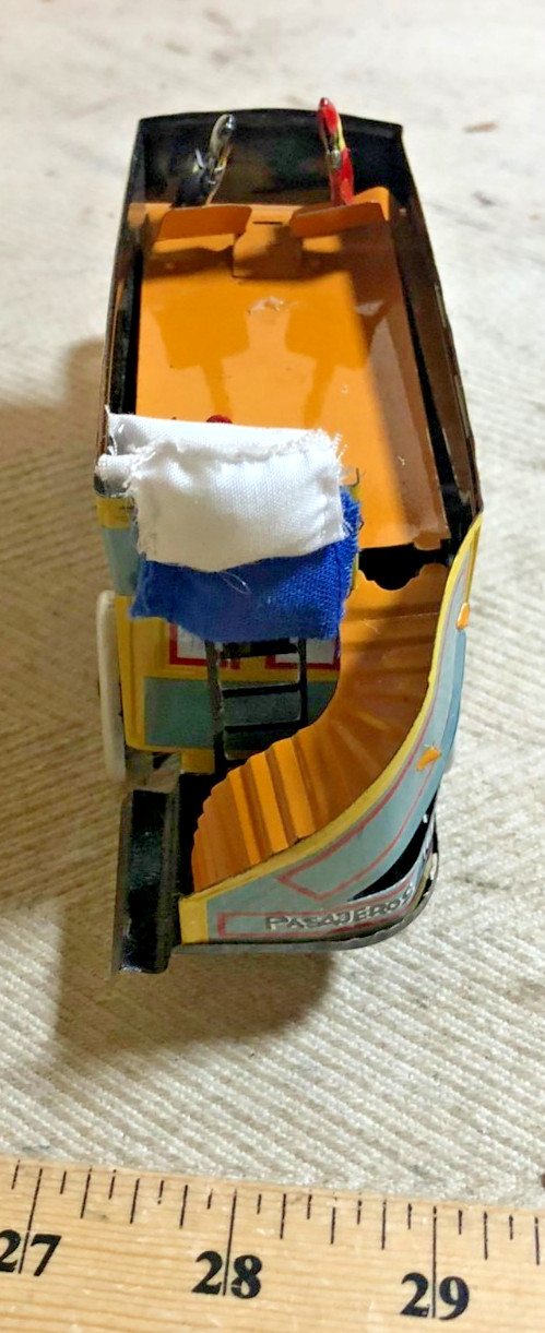 Paya Bus La Javiera 1930 Reproduction Vintage Wind-Up Tin Toy (C)