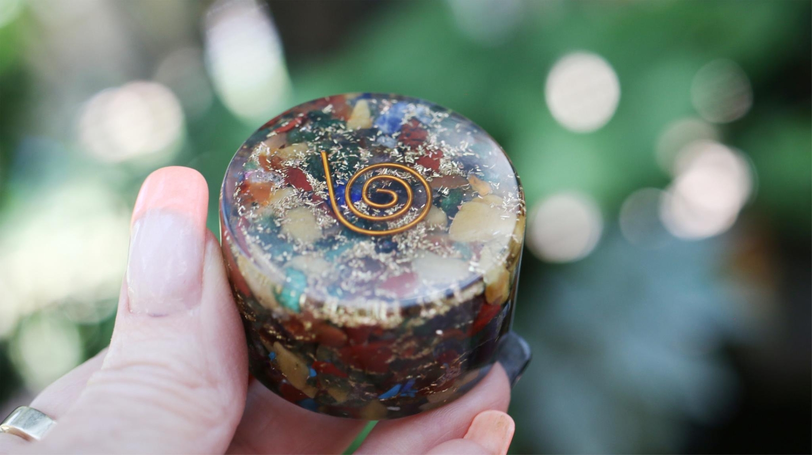 7 Chakra Orgone Tower Buster 1.75" EMF Protection Energy Generator