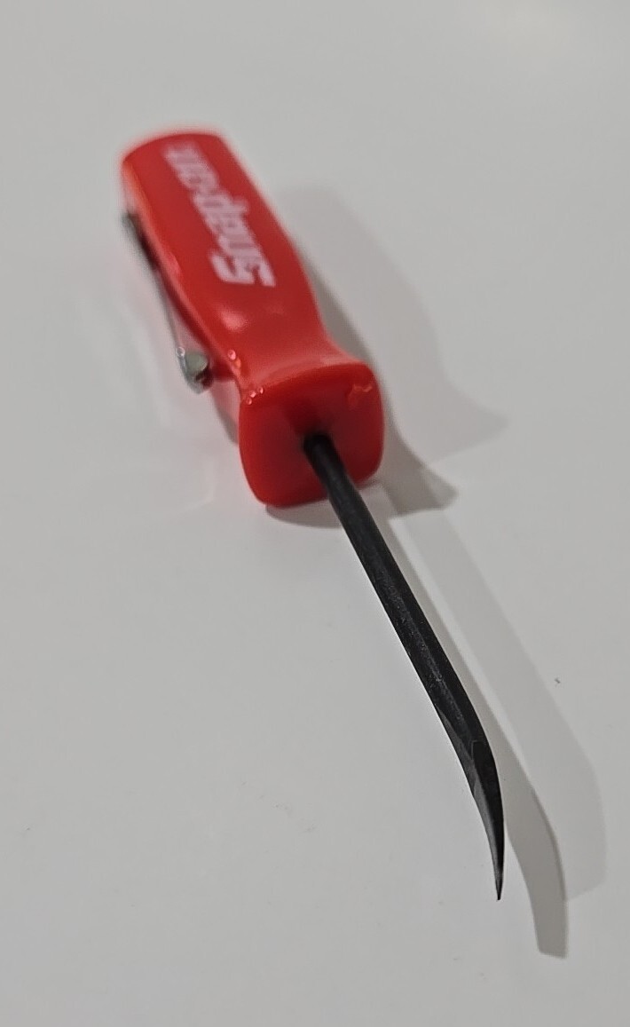 2X Red Snap on tools Promo PRY BAR screwdrivers per order pocket Clip NEW + GIFT