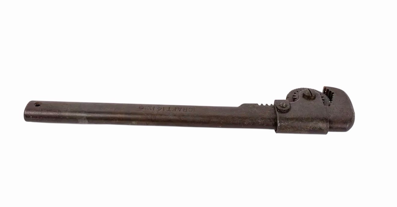 Antique 1907 Craftsman Tool Co. 14" Roller Jaw Type Pipe Wrench - Please Read