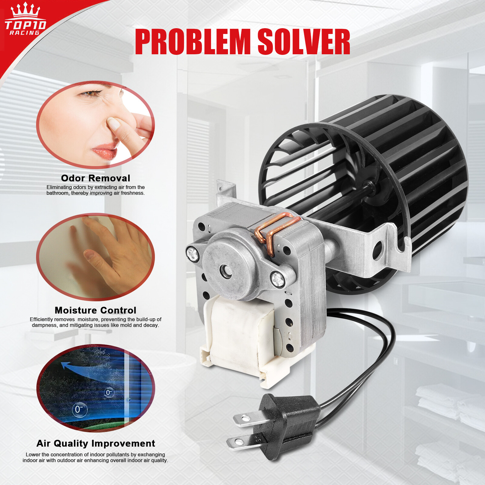 NEW Bathroom Fan Motor Blower Assembly For Broan Nutone Bulb Ceiling S97009796