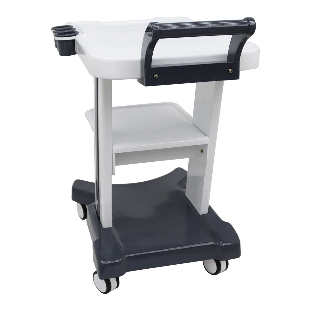 3 Holes ABS Mobile Trolley Cart for Portable Ultrasound Scanner System w/Wheels