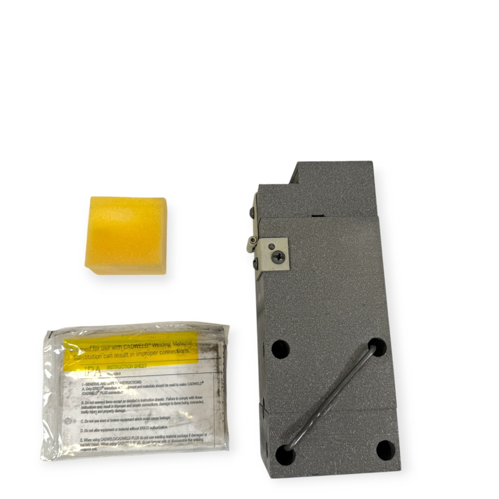 Erico Cadweld TAC2Q2G Graphite Mold for Welding Cable to Cable Tee 4/0 to 2/0