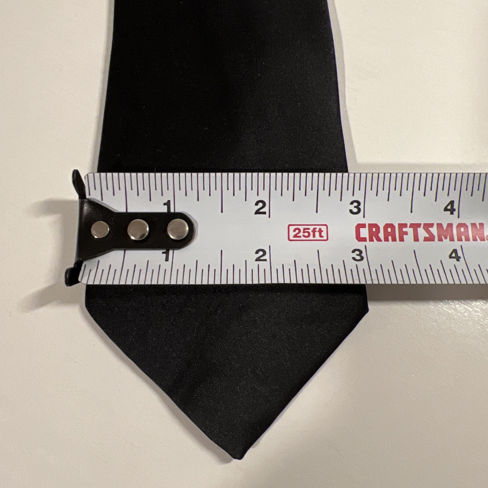 New Ferarirric Men’s Necktie Black Solid Narrow Tie 58” Classic Length