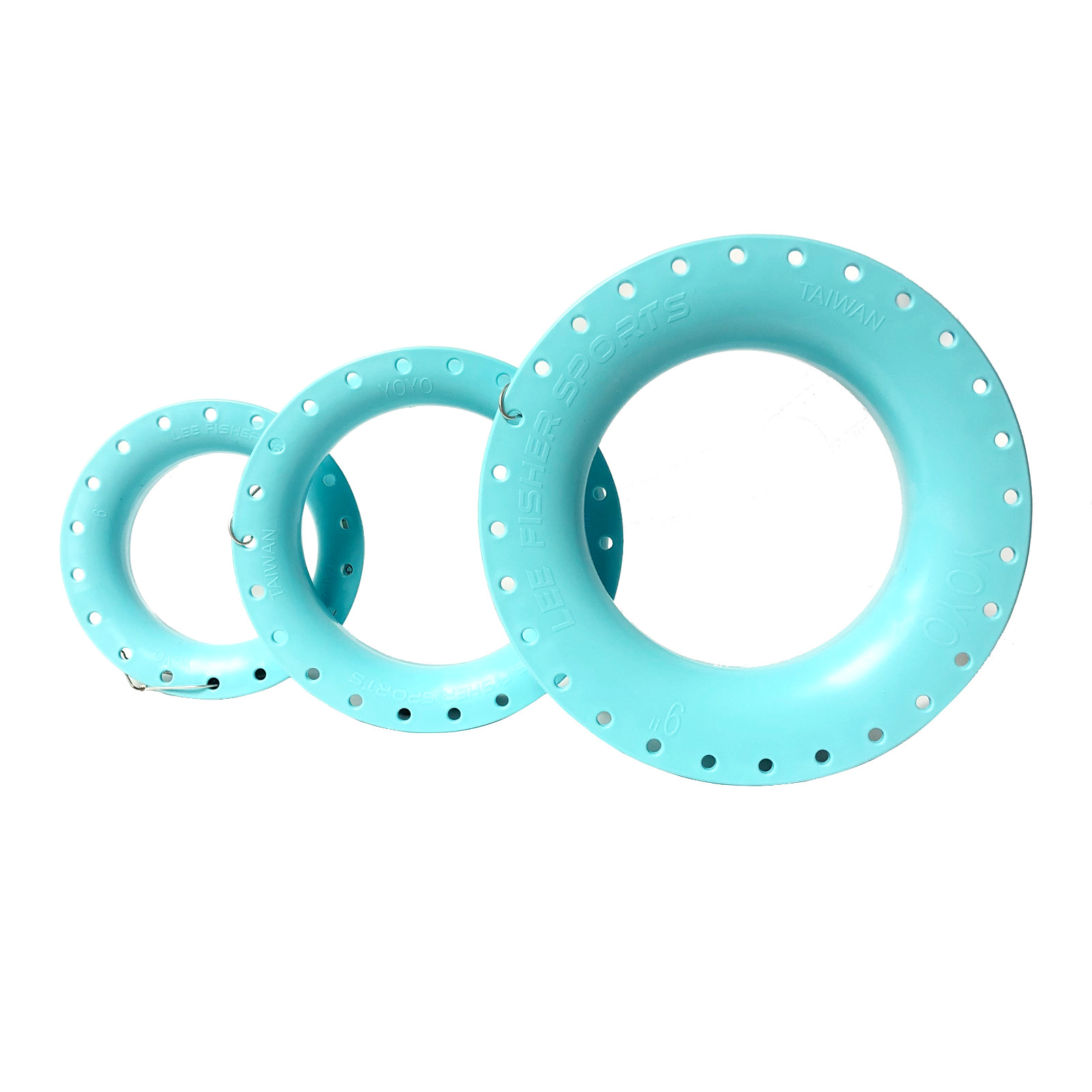 Hand Reel Cuban YOYO With Hook Keeper Aqua Blue