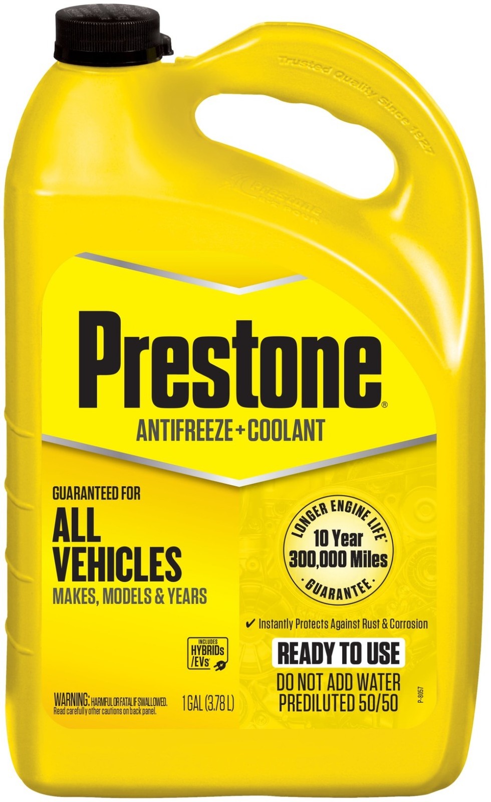 (2 pack) Prestone Extended Life Prediluted Antifreeze/Coolant, Universal Use