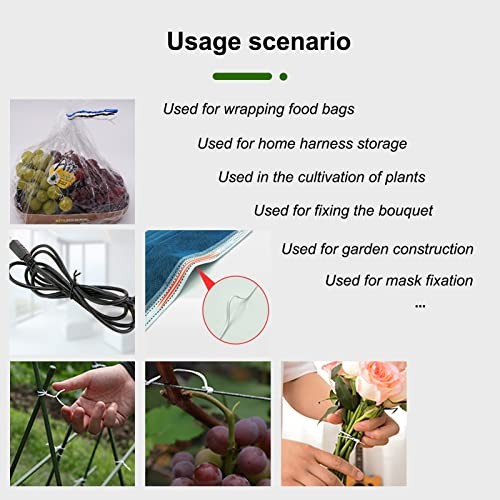 Plastic Twist Ties for Bags,4.7 Inch Cable Bread Ties 500 pcs White 500pcs