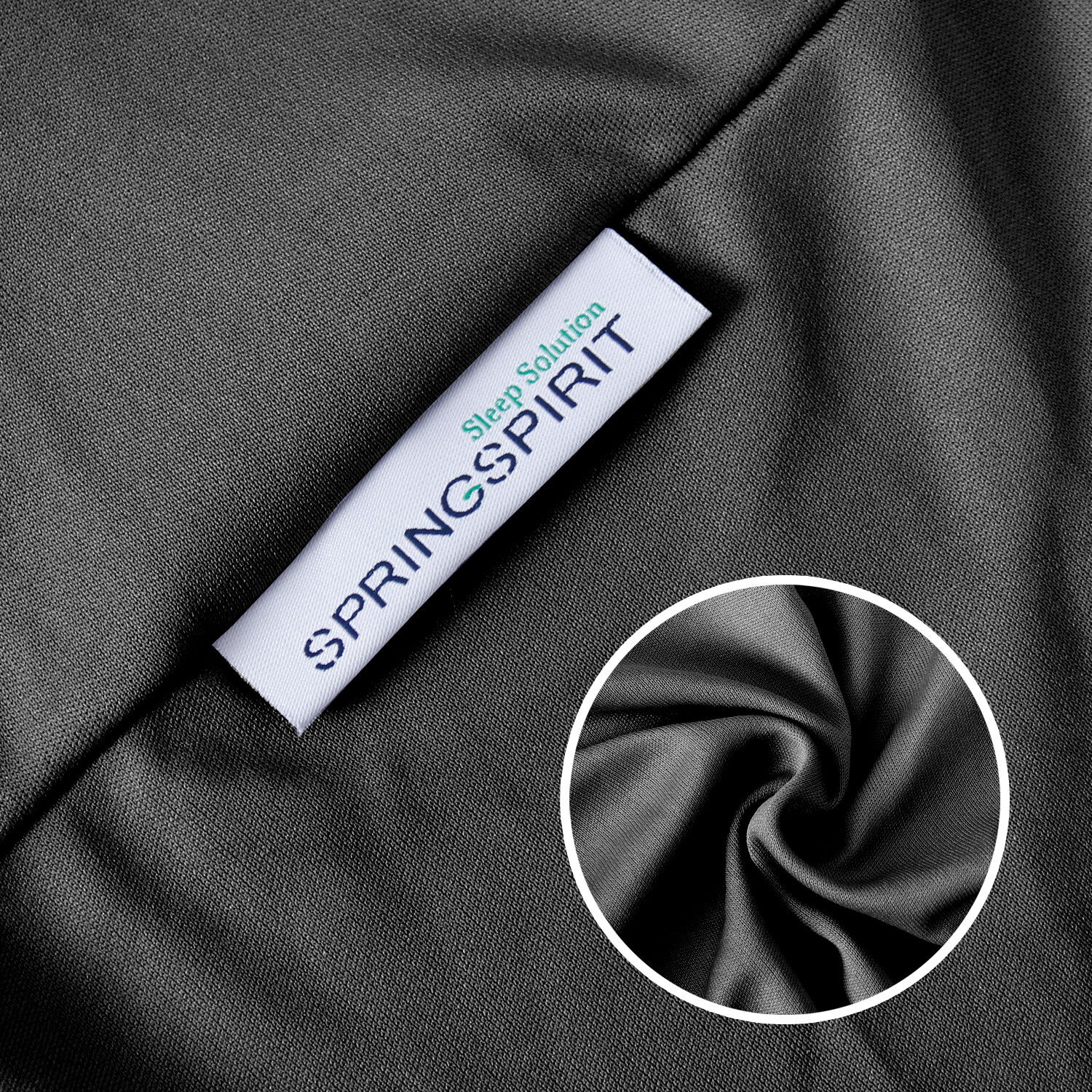 Box Spring Cover with Smooth Elastic Woven Washable Black Twin/Full/Queen/King