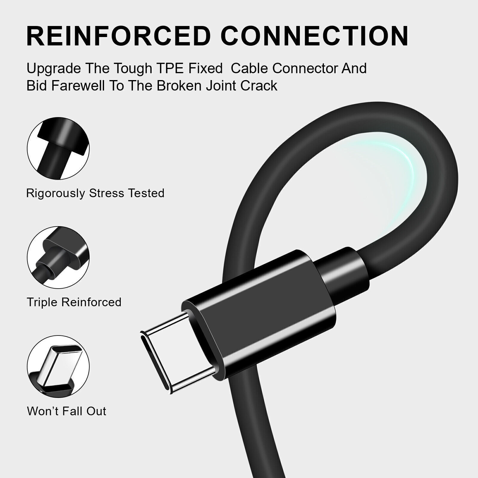 USB-C to USB C Type-C Fast Charging Data SYNC Charger Cable Cord 3/6/10FT lot