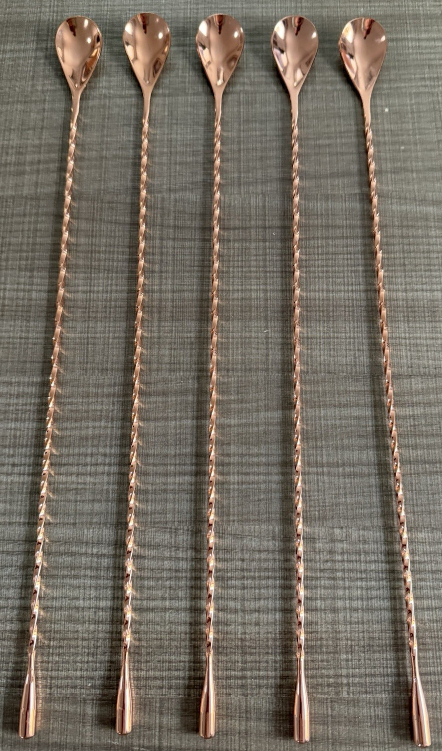 16 Inches Bar Spoon, Long Handle Mixing Stirrers for Drinks,Stainless Steel Gold